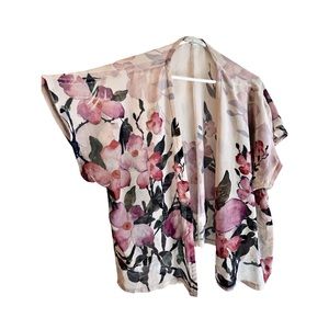 Lightweight Sheer Floral Topper